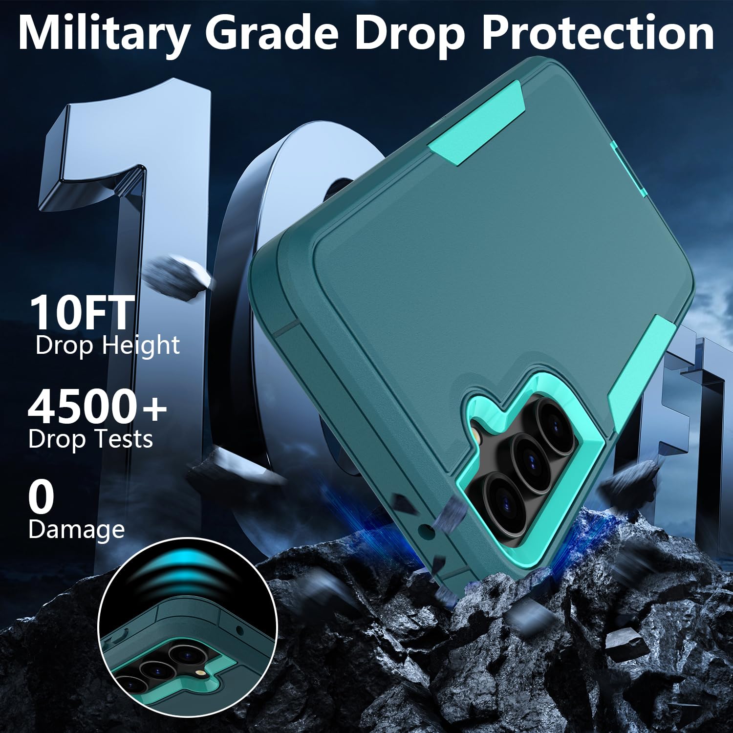 Amazon.com: ZX Zenixy for Samsung Galaxy S23 FE Case, Heavy Duty